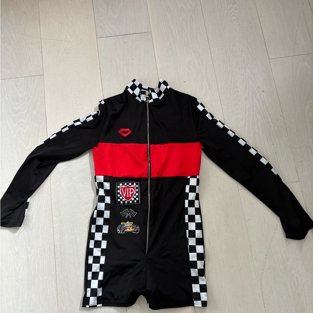 worn once racecsr driver halloween costume